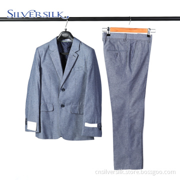 Grey elegant grey 2 piece coat pant suit
